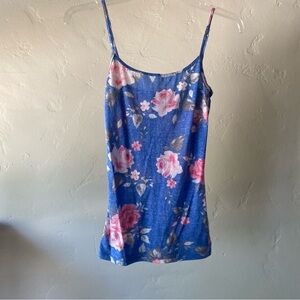 Blue Floral Cami Size S